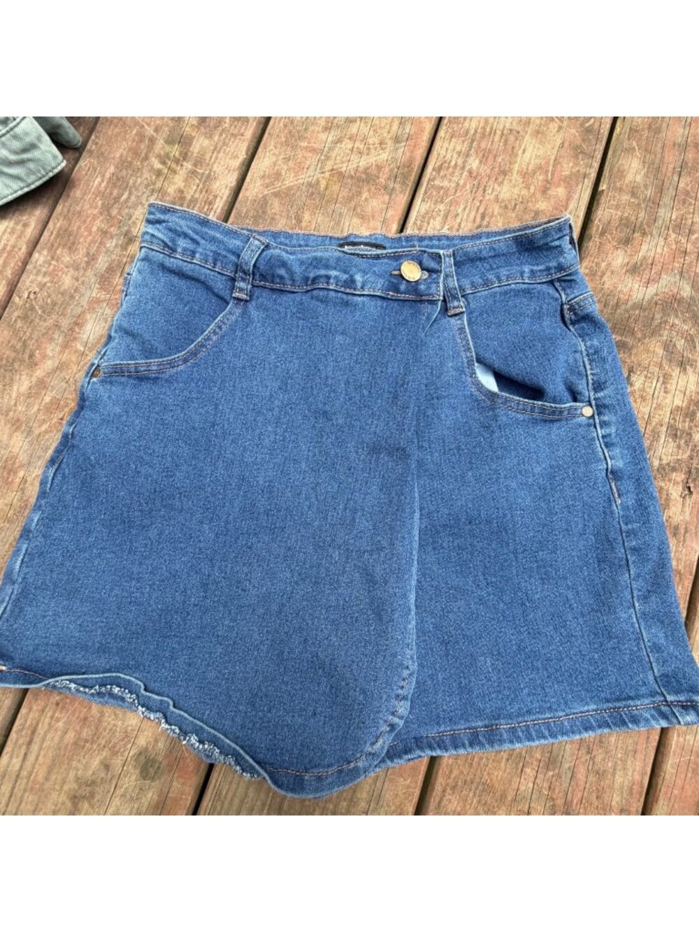Y2K Bebe Womens Blue Denim Mini Skirt